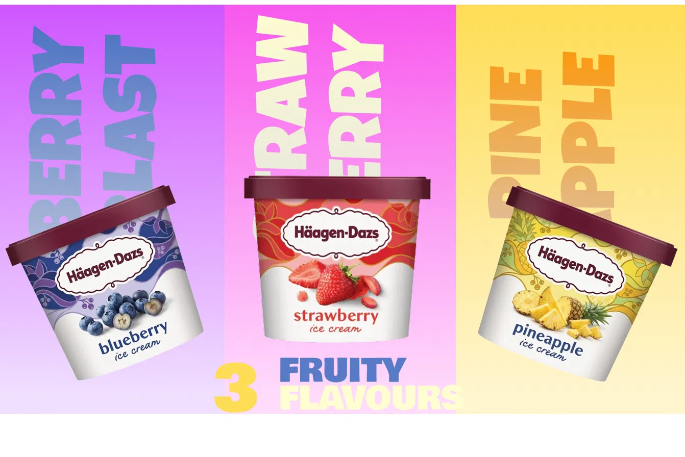 Häagen-Dazs — Fruity Flavours website preview