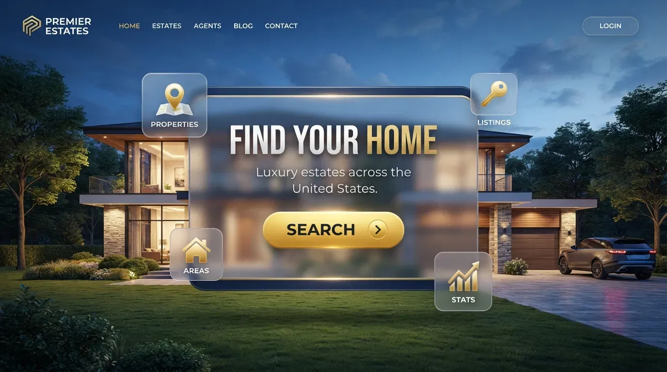 Premier Estates website preview